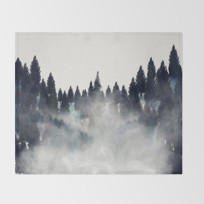 into the wilderness Throw Blanket Gallery Image 2