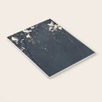 White Blossom Flowers on Blue Texture - Tree - Elegant Floral - Nature photography Notebook Gallery Image 3