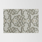 celestial snakes silver Rug Gallery Image 2