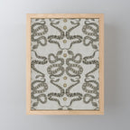 celestial snakes silver Mini Art Print Gallery Image 1