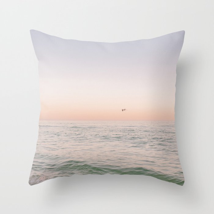 Sunset , Destin Beach Florida  Throw Pillow Gallery Image 6