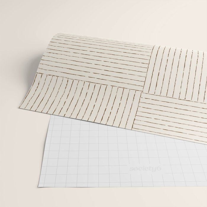 Lines III (Cream) Wrapping Paper Gallery Image 2
