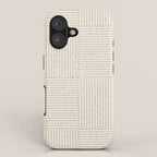 Lines III (Cream) iPhone Case Gallery Image 1