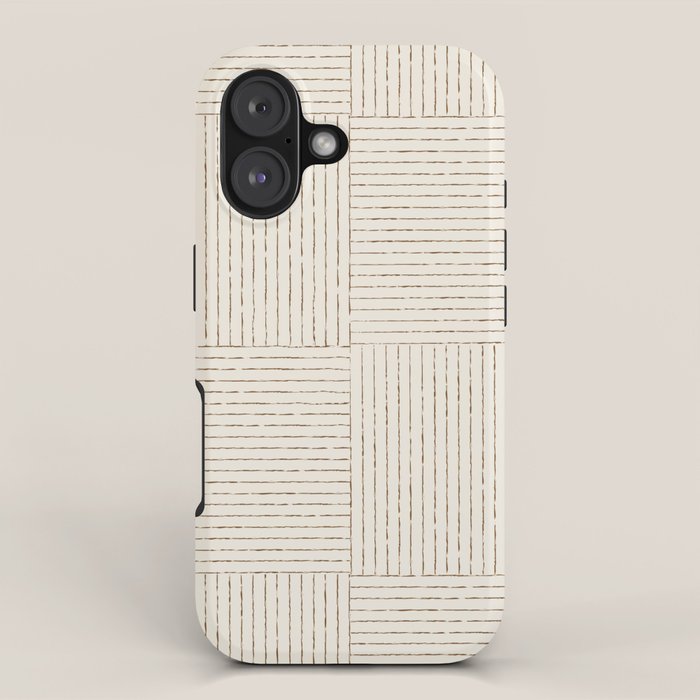 Lines III (Cream) iPhone Case Gallery Image 1