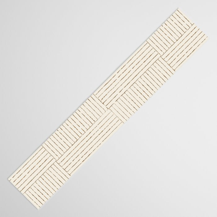Lines III (Cream) Table Runner Gallery Image 3
