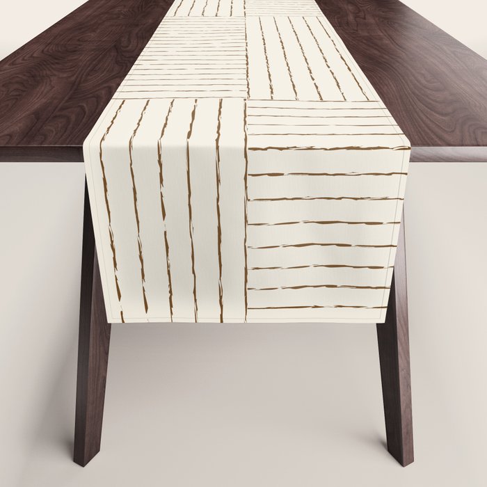 Lines III (Cream) Table Runner Gallery Image 1