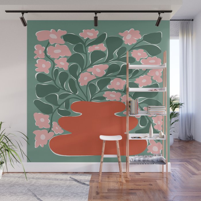 magic flower pot 3 Wall Mural Gallery Image 1
