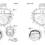 Football Helmet Patent - Football Art - Black Chalkboard Coffee Mug Gallery Image 2