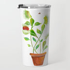 Venus Fly Trap Watercolor Travel Mug Gallery Image 3