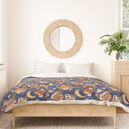 Cozy Evening In Blue Duvet Cover Gallery Image 3