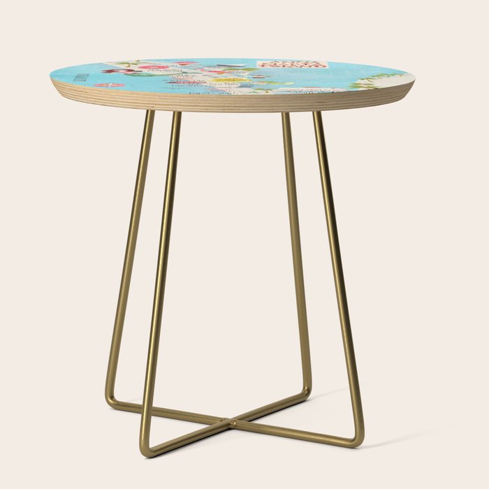 Anna Maria Island Map Side Table