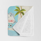Anna Maria Island Map Throw Blanket Gallery Image 3