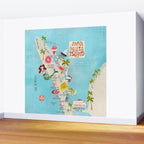 Anna Maria Island Map Wall Mural Gallery Image 2