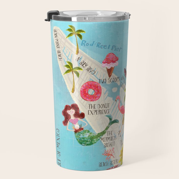 Anna Maria Island Map Travel Mug Gallery Image 3