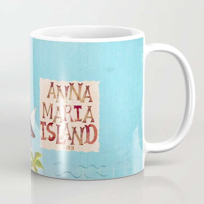 Anna Maria Island Map Coffee Mug Gallery Image 1