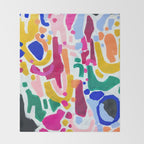 Candy In The Milky Way Galaxy 2 Original Painting by Ejaaz Haniff Acrylic Painting Abstract Art Shapes Pattern Fun Colorful Shapes Throw Blanket Gallery Image 2