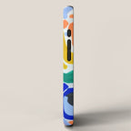 Candy In The Milky Way Galaxy 2 Original Painting by Ejaaz Haniff Acrylic Painting Abstract Art Shapes Pattern Fun Colorful Shapes iPhone Case Gallery Image 2