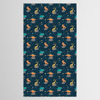 Dinosaurs Floating on an Asteroid Tablecloth Gallery Image 2