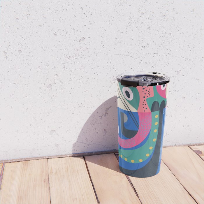 Mid Century Octopus Travel Mug Gallery Image 4
