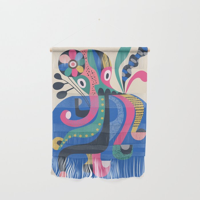 Mid Century Octopus Wall Hanging Gallery Image 1