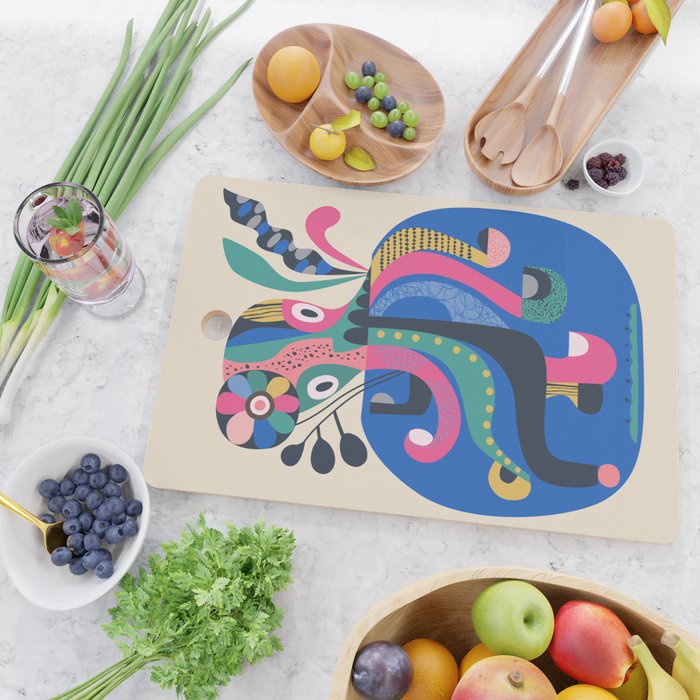 Mid Century Octopus Cutting Board Gallery Image 2