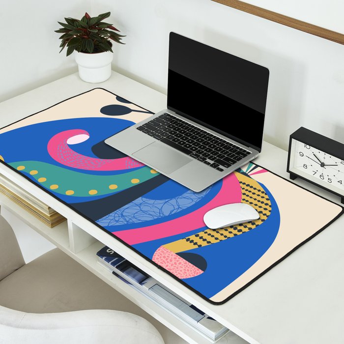 Mid Century Octopus Desk Mat Gallery Image 2
