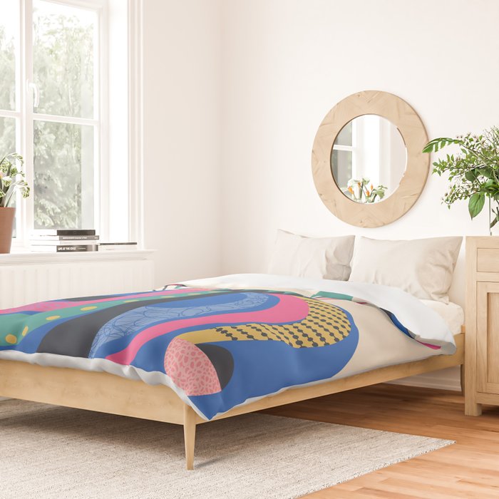 Mid Century Octopus Duvet Cover Gallery Image 2