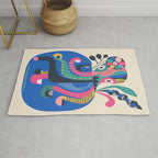 Mid Century Octopus Rug Gallery Image 1