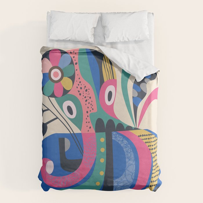 Mid Century Octopus Duvet Cover Gallery Image 6