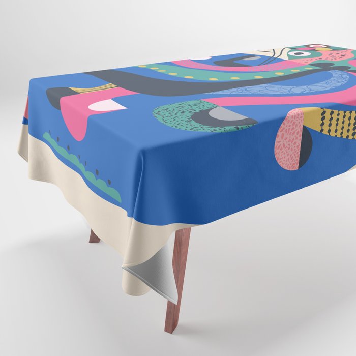 Mid Century Octopus Tablecloth Gallery Image 1