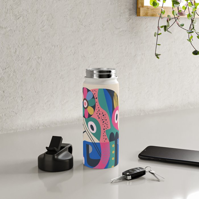 Mid Century Octopus Water Bottle Gallery Image 4