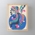 Mid Century Octopus Mini Art Print Gallery Image 1