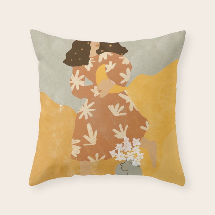 I Stole the Moon Throw Pillow Gallery Image 6