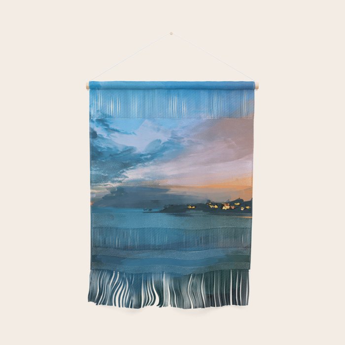 Laguna Beach At Night Wall Hanging Gallery Image 1