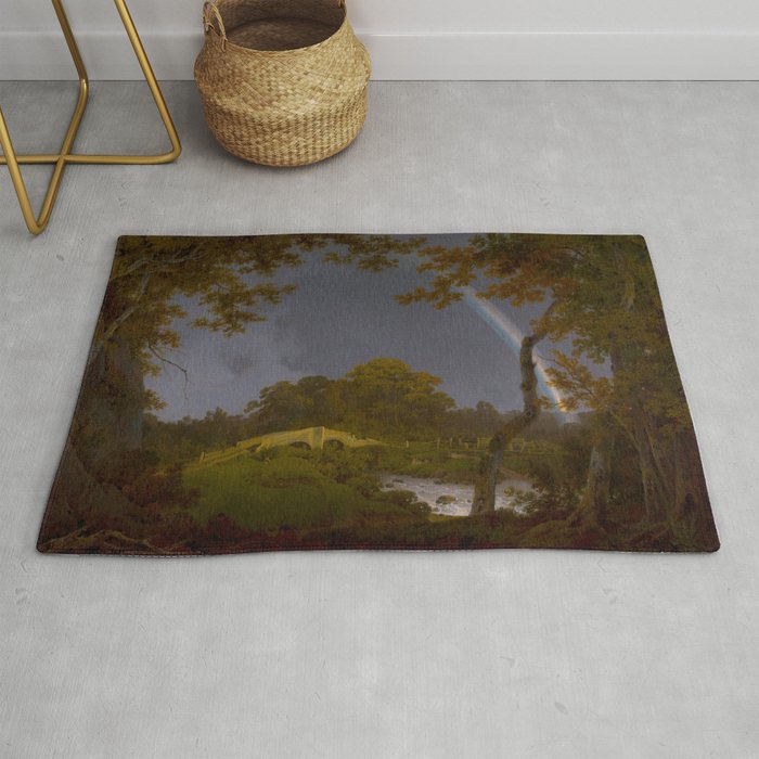 Antique Oil Painting Rainbow Rug Gallery Image 1