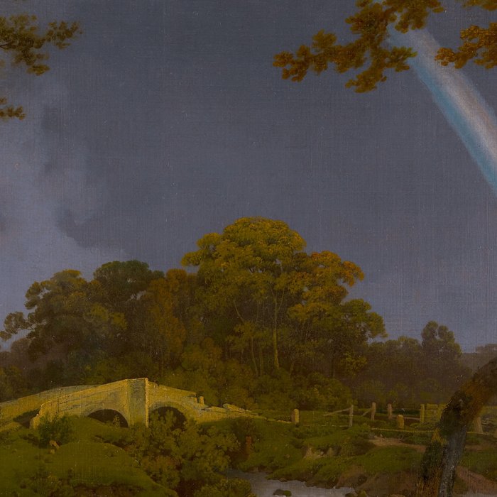 Antique Oil Painting Rainbow Coffee Mug Gallery Image 2