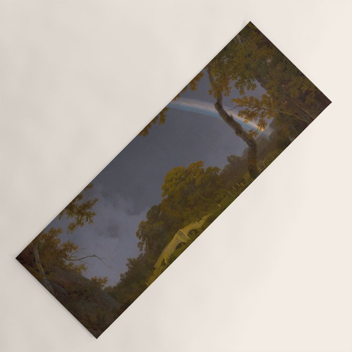 Antique Oil Painting Rainbow Yoga Mat Gallery Image 1