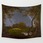 Antique Oil Painting Rainbow Wall Tapestry Gallery Image 4