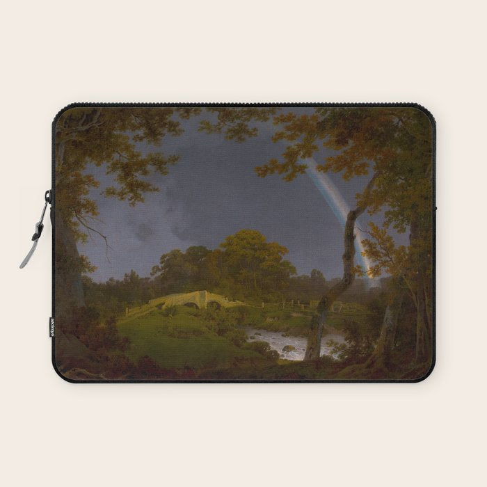 Antique Oil Painting Rainbow Laptop Sleeve Gallery Image 1