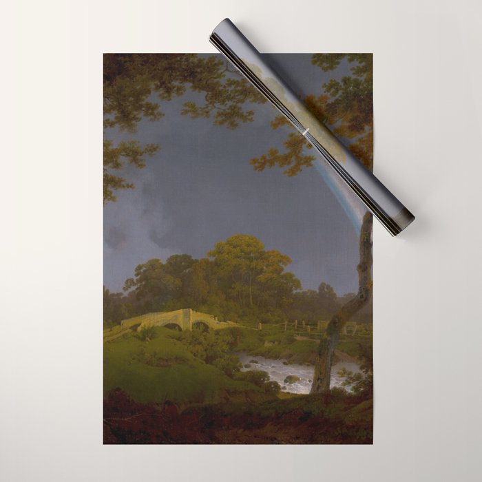 Antique Oil Painting Rainbow Wrapping Paper Gallery Image 1