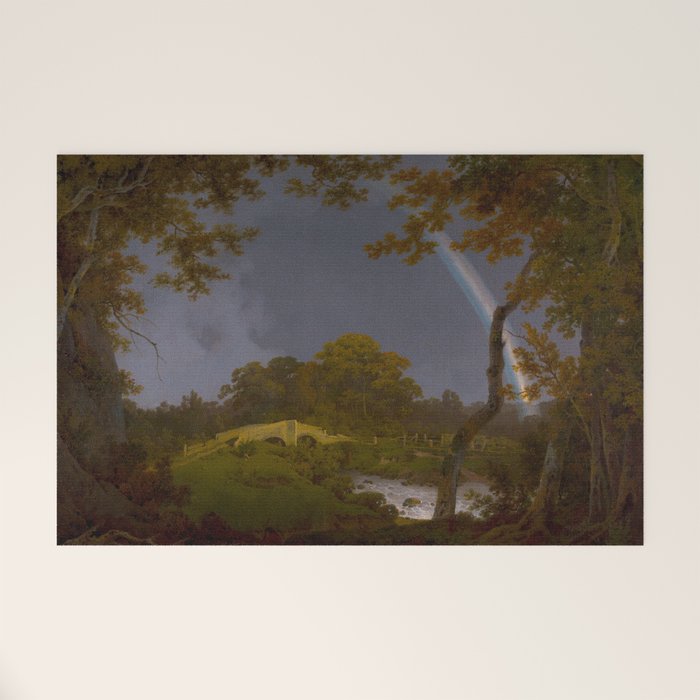Antique Oil Painting Rainbow Welcome Mat Gallery Image 1