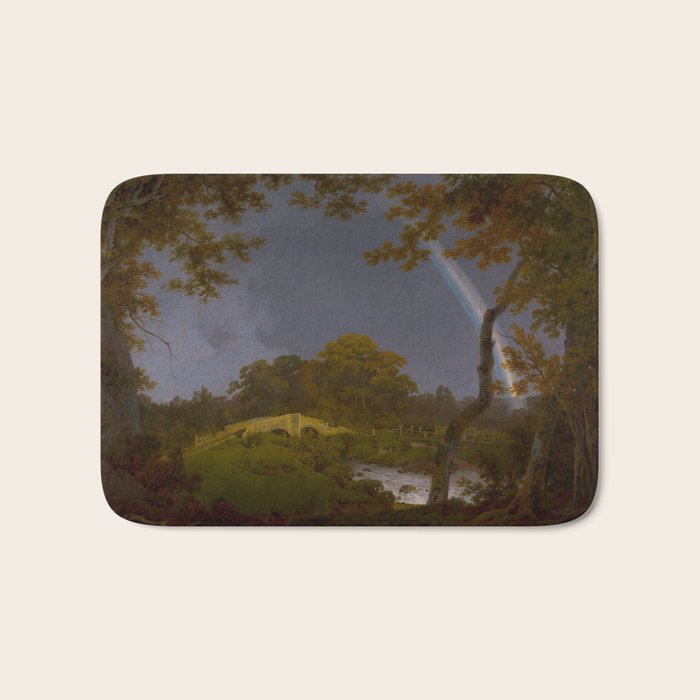 Antique Oil Painting Rainbow Bath Mat Gallery Image 1