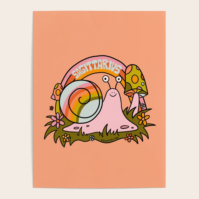 Sagittarius Snail Poster Gallery Image 1