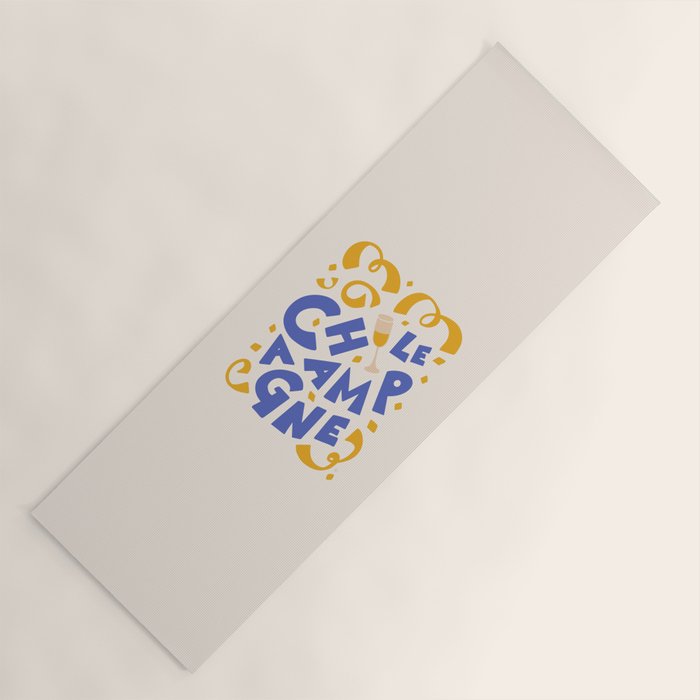 Le Champagne French Yoga Mat Gallery Image 1