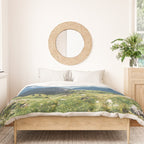 Swiss Alps Summer Landscape - Nature Photography - Jungfrau Mountain Peak Duvet Cover Gallery Image 3