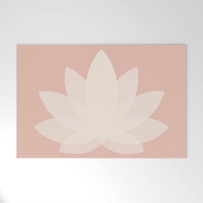 Lotus Flower Minimalism XVI Welcome Mat Gallery Image 1