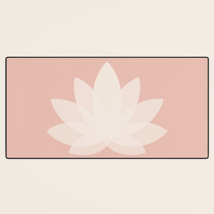 Lotus Flower Minimalism XVI Desk Mat Gallery Image 3