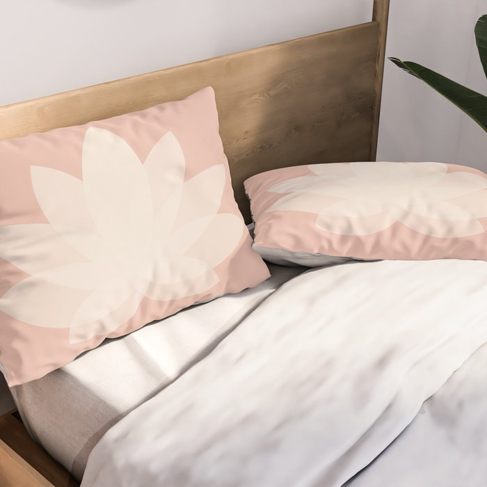 Lotus Flower Minimalism XVI Pillow Sham Gallery Image 2