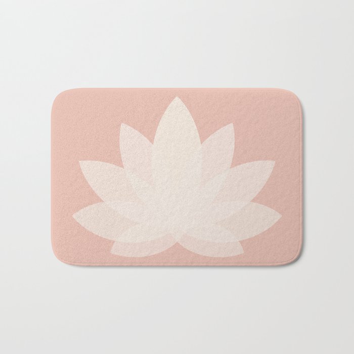 Lotus Flower Minimalism XVI Bath Mat Gallery Image 1