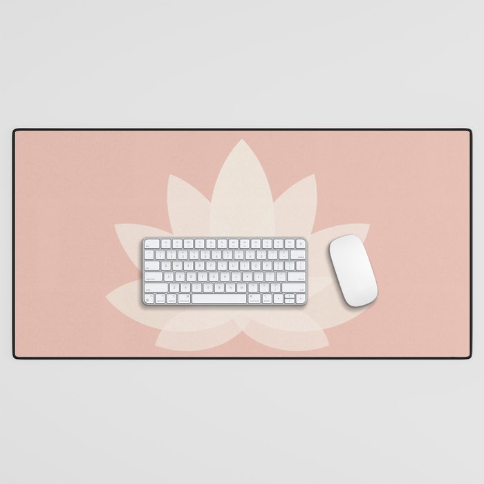 Lotus Flower Minimalism XVI Desk Mat Gallery Image 1